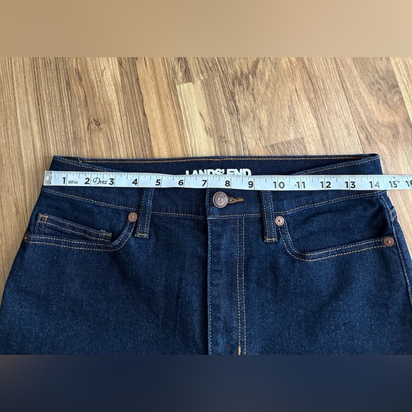 Lands End Women’s Recover Denim High Rise Wide Leg Crop Jeans Size 6 - Picture 12 of 12